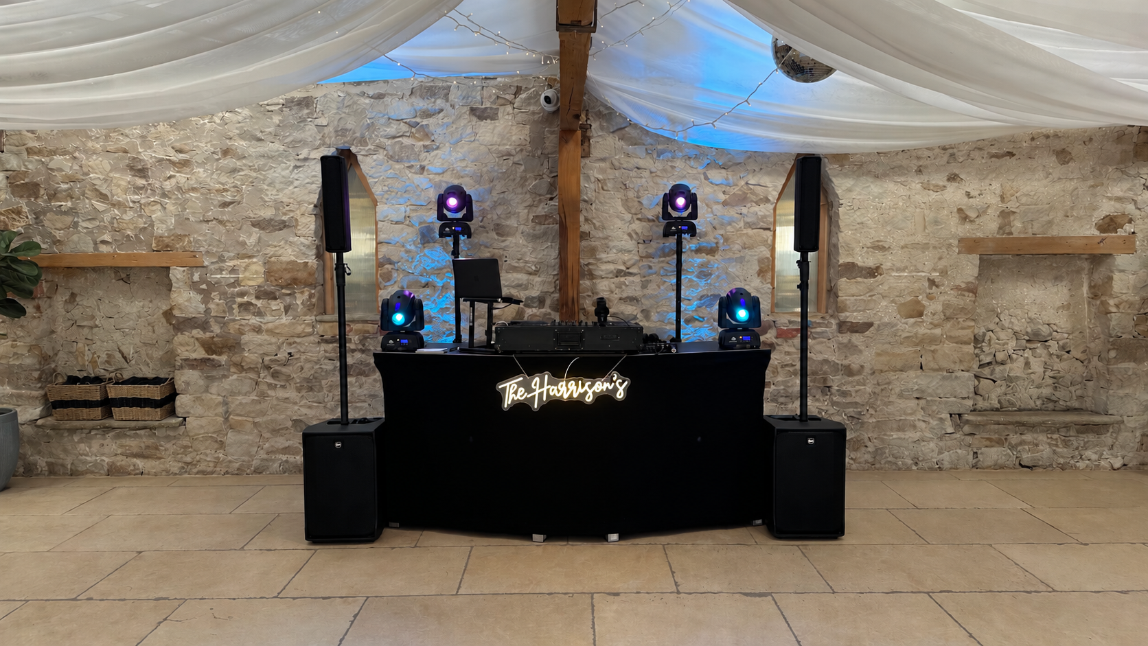 Jon’s DJ setup ready for the evening